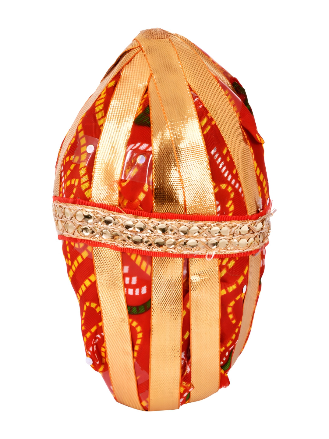 BAISA Red Printed Chowkie Decorated Nariyal - 300 g