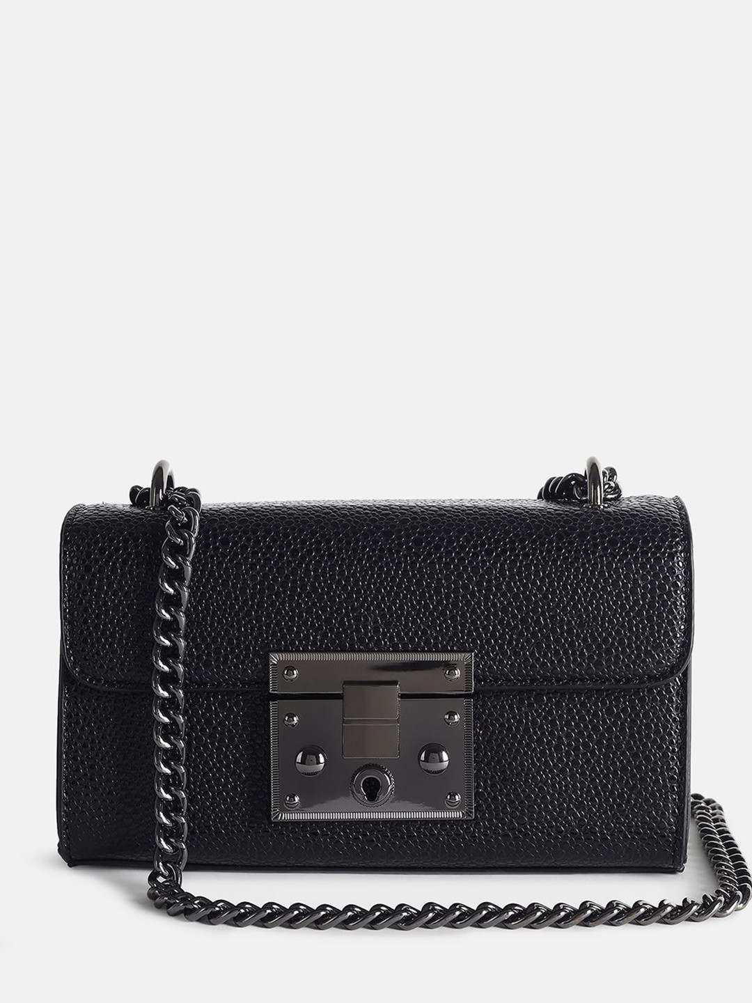 Kazo Structured Sling Bag with Bow Detail