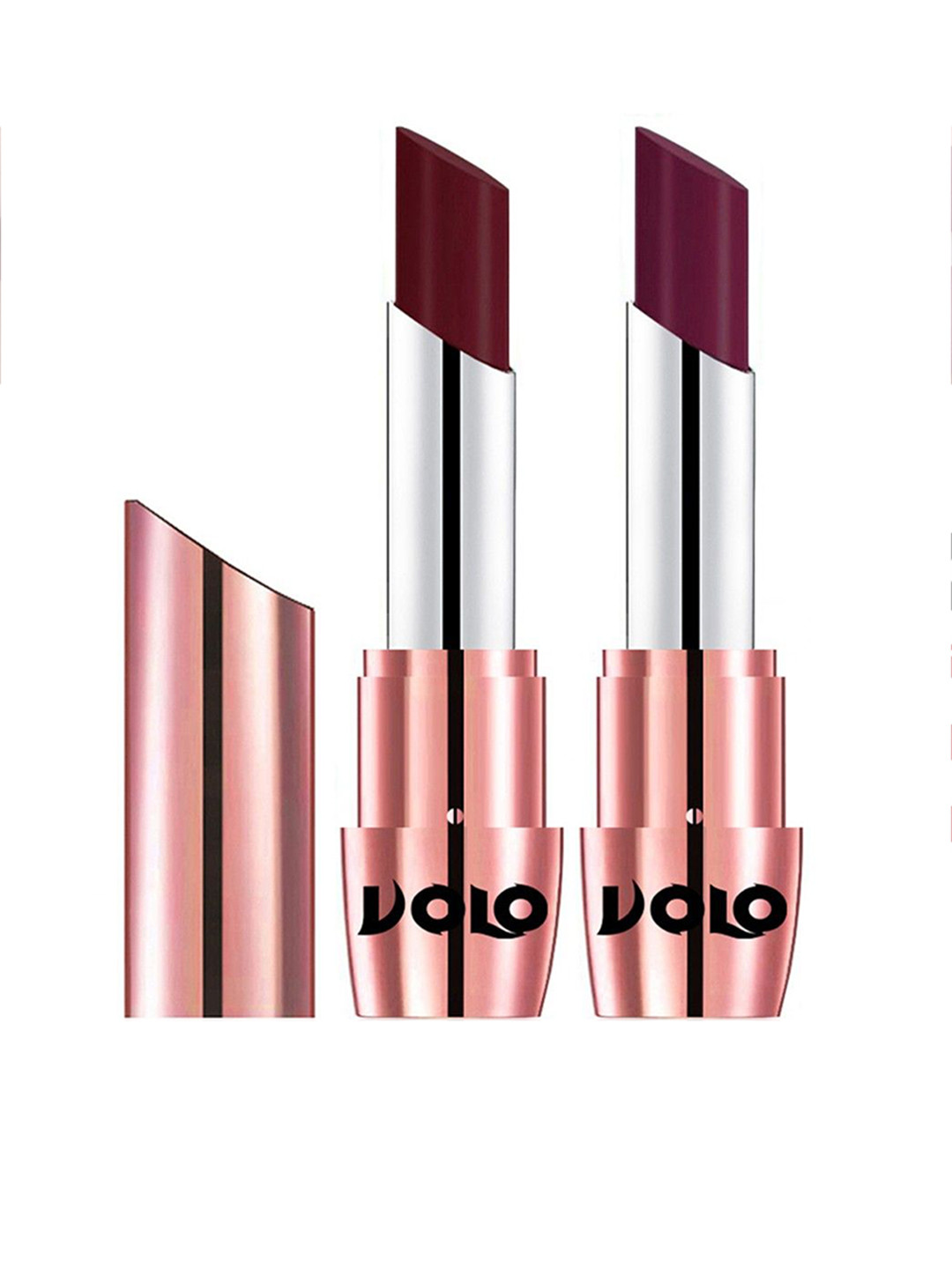 VOLO Set Of 5 Creme Matte Lipstick - 3.5 g Each - 642 -Maroon - 647 -Wine