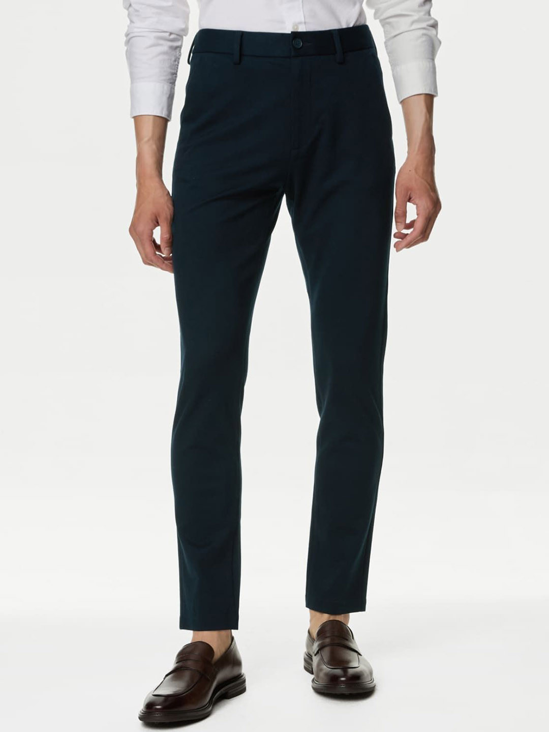 Marks & Spencer Slim Fit Stretch Ponte Chinos