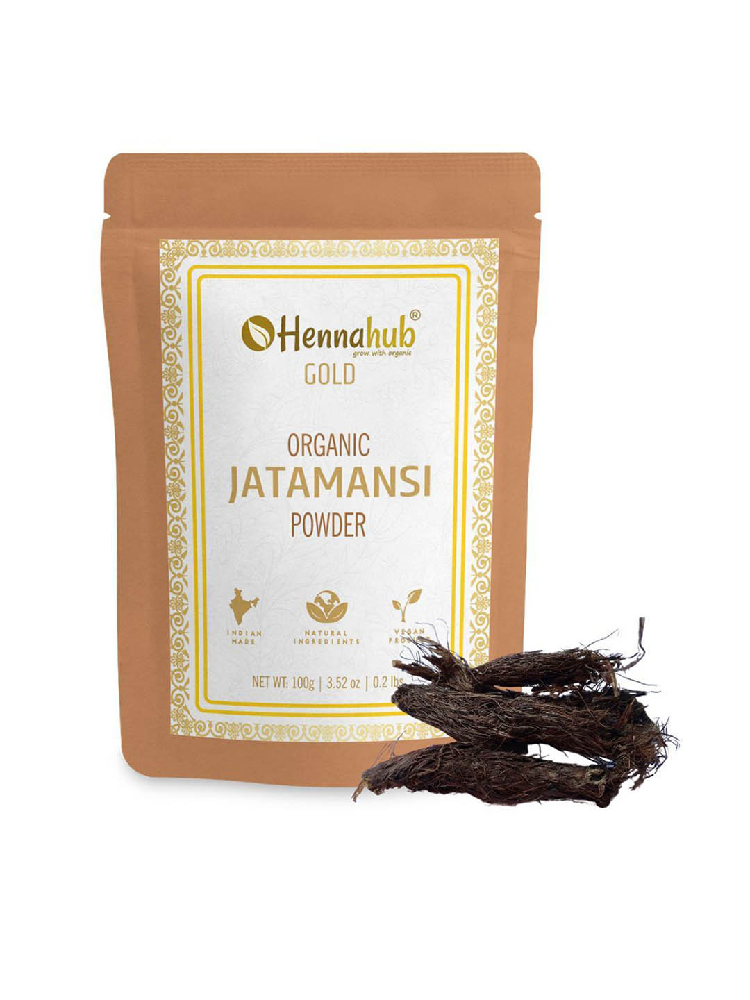 HENNAHUB Jatamansi Powder For Hair Growth & Stress Relief-100g
