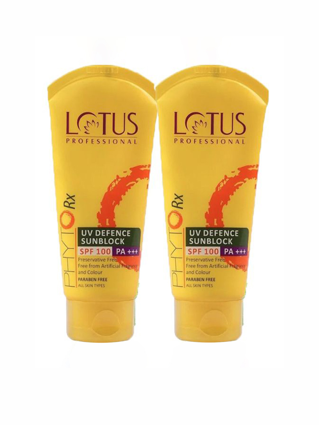 Lotus Professional Set Of 2 PHYTORx UV Defense Sunscreen SPF 100 - 50G Each