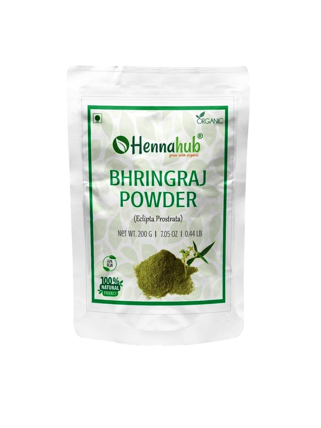 HENNAHUB Herbal Bhringraj Powder For Promoting Hair Growth -200g