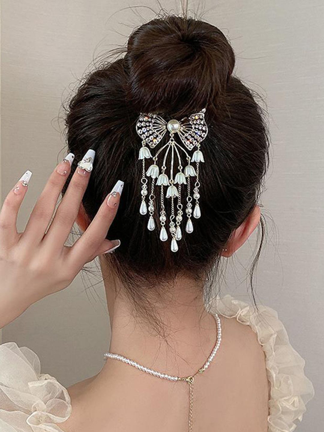 fabula Women Embellished Hair Bun Pin