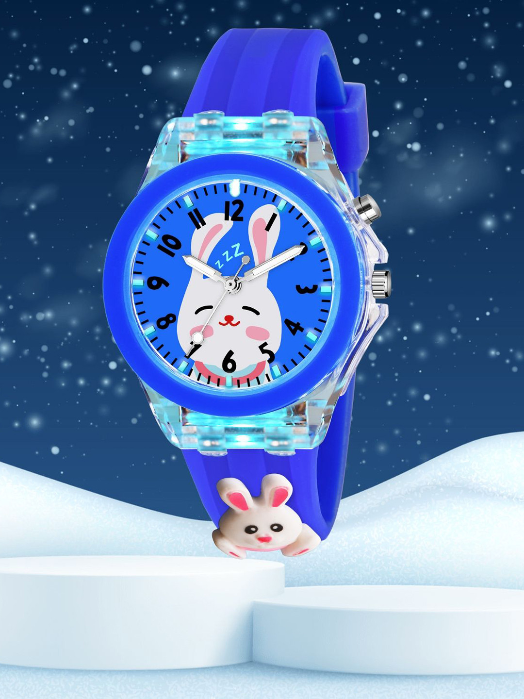 SWADESI STUFF Unisex Kids Dial & Straps Analogue Multi Function Watch MULTI LIGHT BLUE REBIT