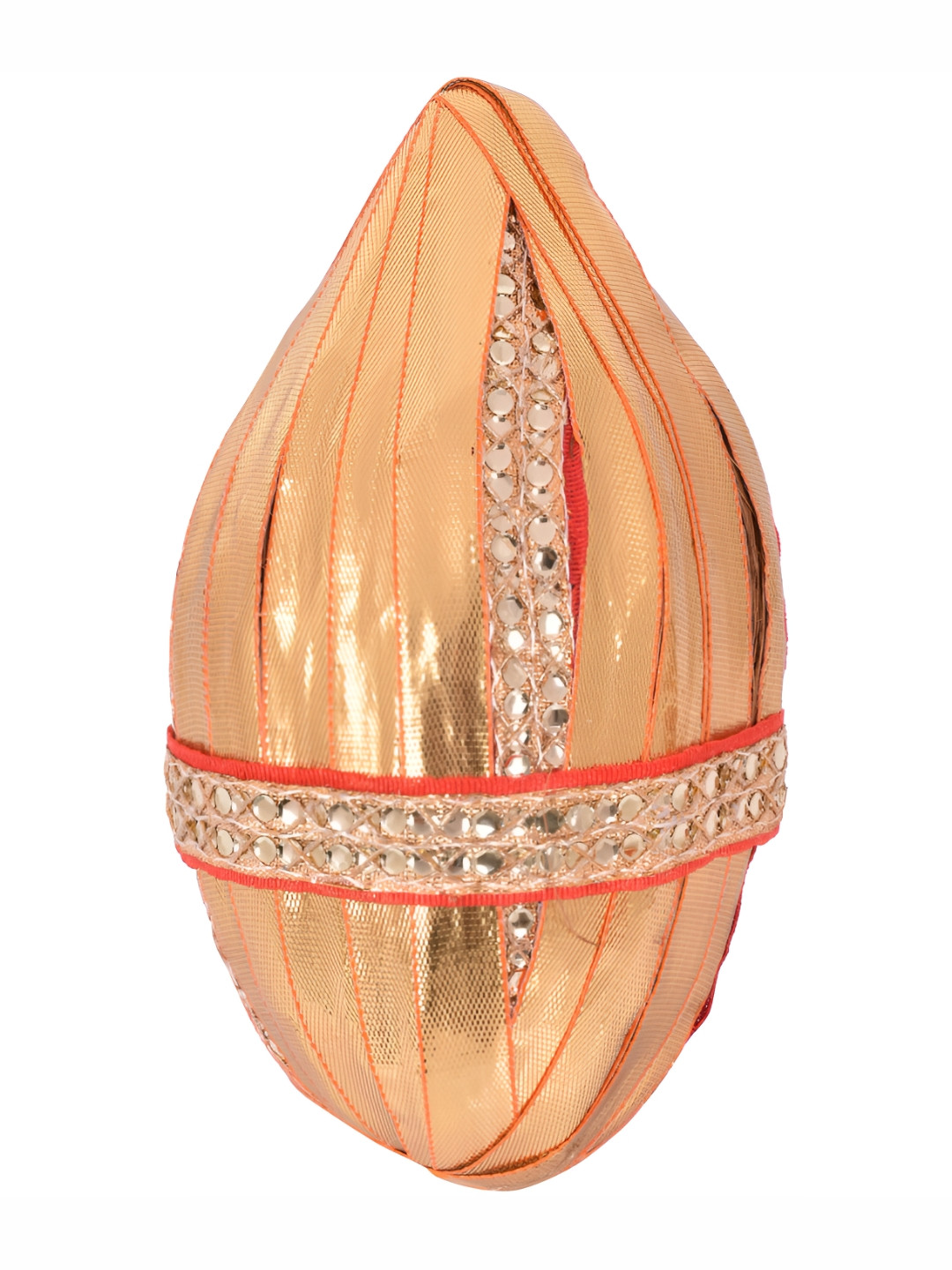 BAISA Red Decorated Nariyal For Festival & Pooja Thali