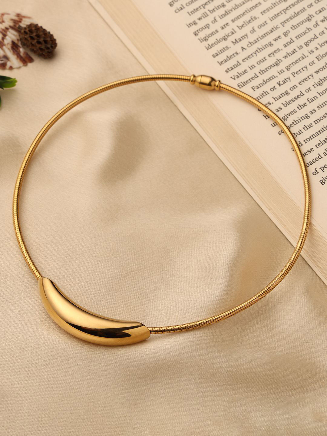 VENI Stainless Steel 18KT Gold-Plated Necklace
