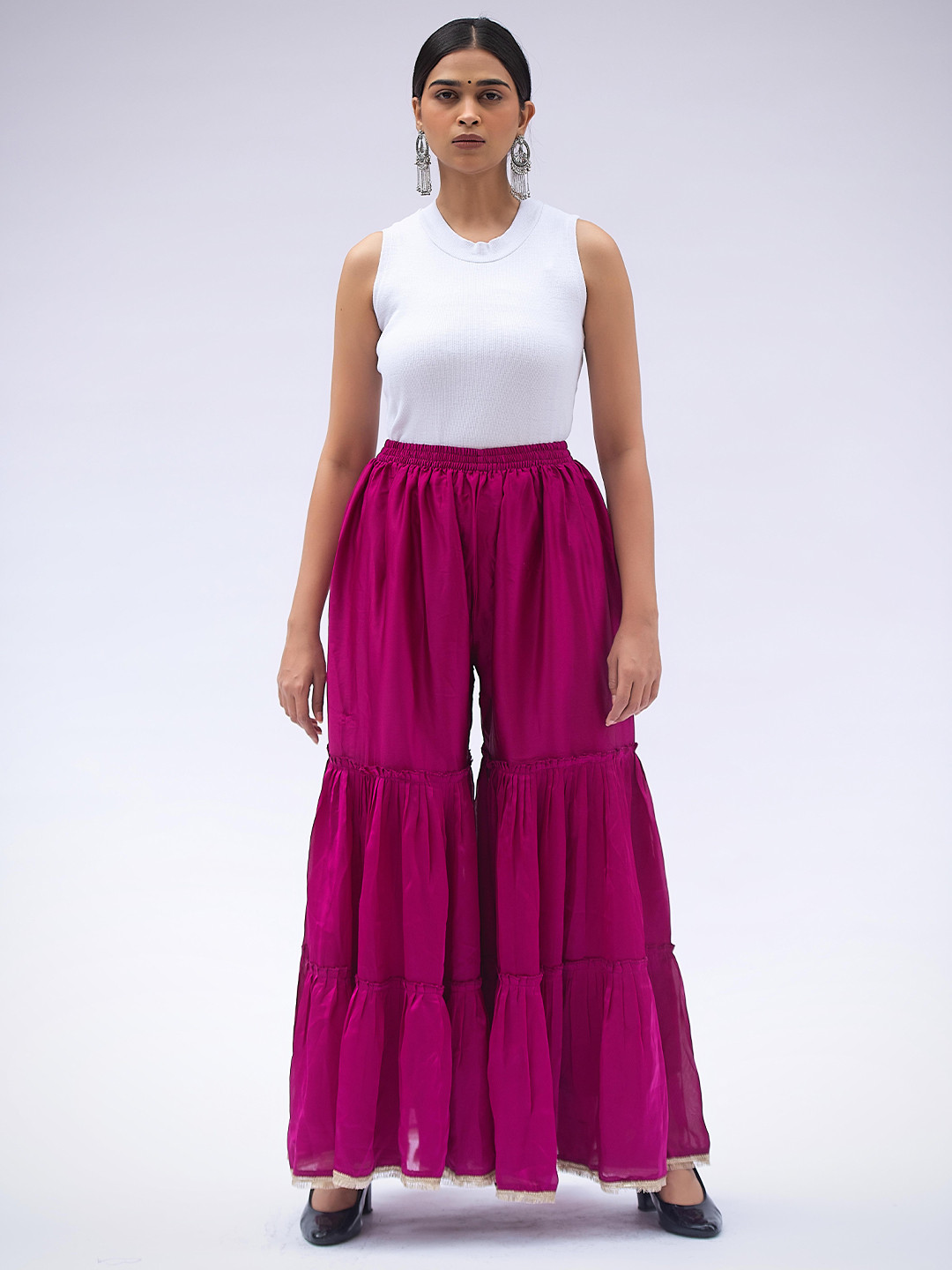 SATVAH FACTORY STUDIO Women Flared Ethnic Palazzos