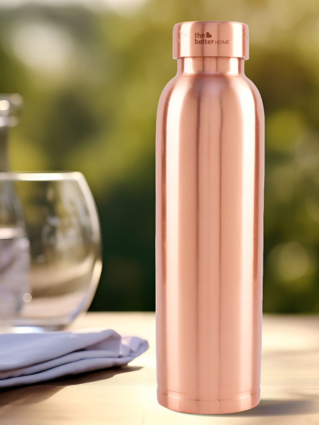 The Better Home Copper-Toned Single Copper Water Bottle 950 ml