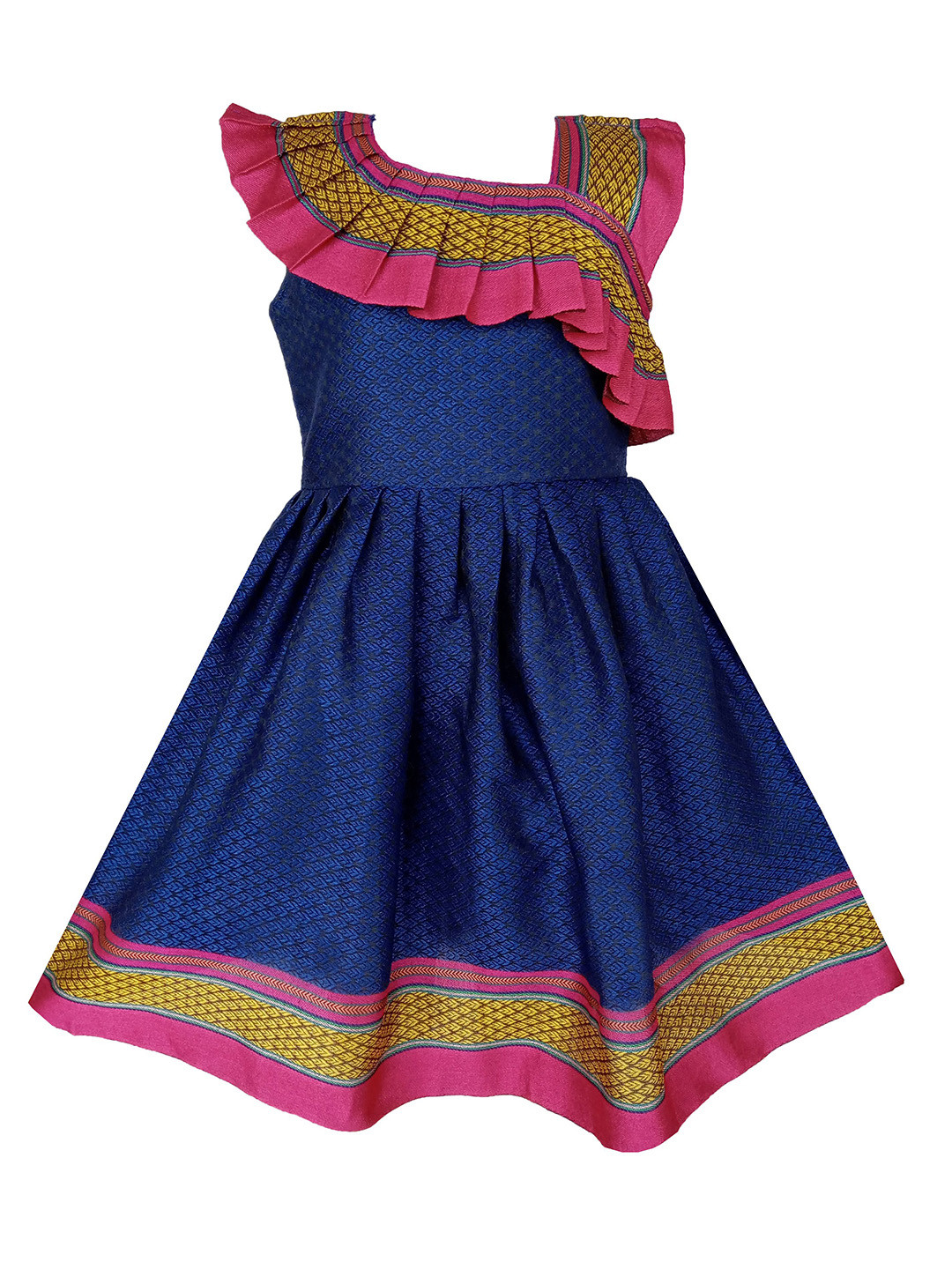 BAESD Girls Ruffle Design Fit & Flare Dress