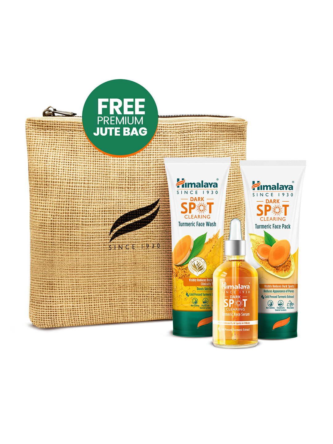 Himalaya Dark Spot Clearing Turmeric Skin Care Combo - 100ml + 100g + 30ml