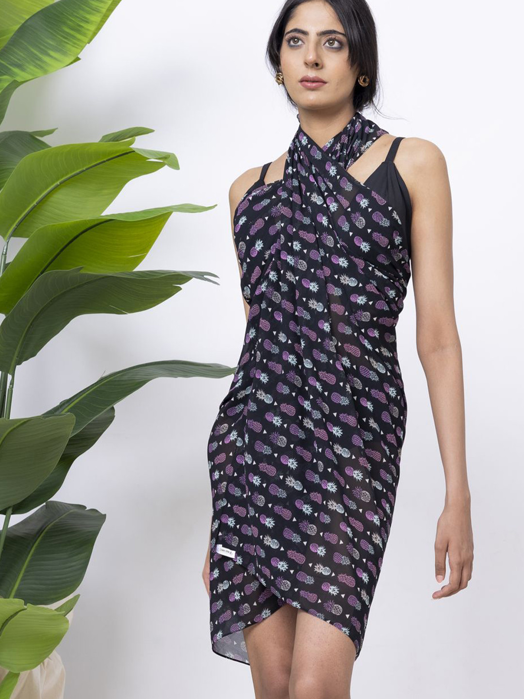 Aoba Women Solid Three Piece Swim Set