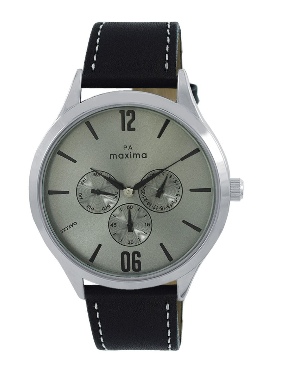 maxima Men Dial & Leather Straps Analogue Watch 66263LMGI