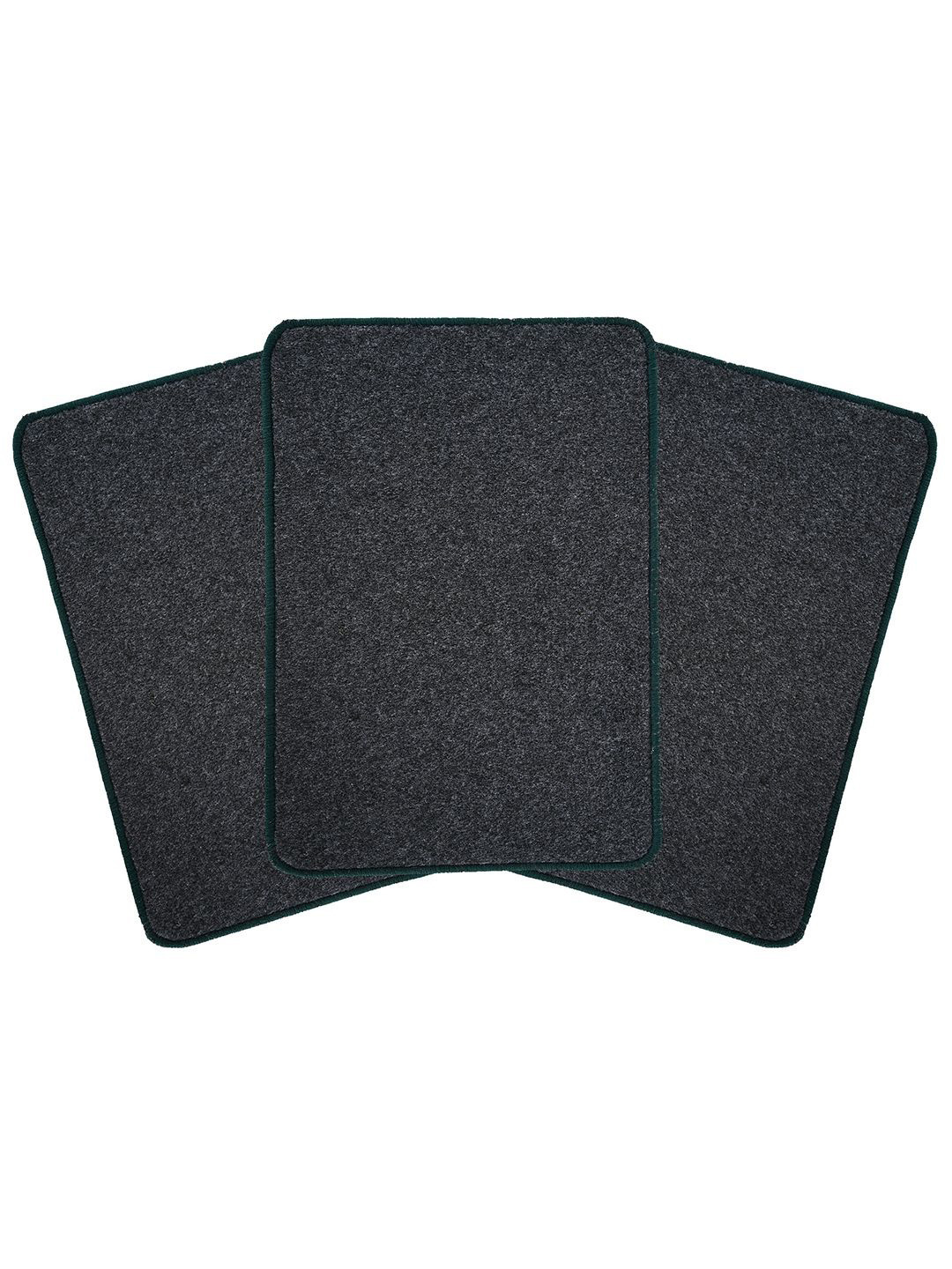Kuber Industries Grey 3 Pieces Anti Skid Doormats