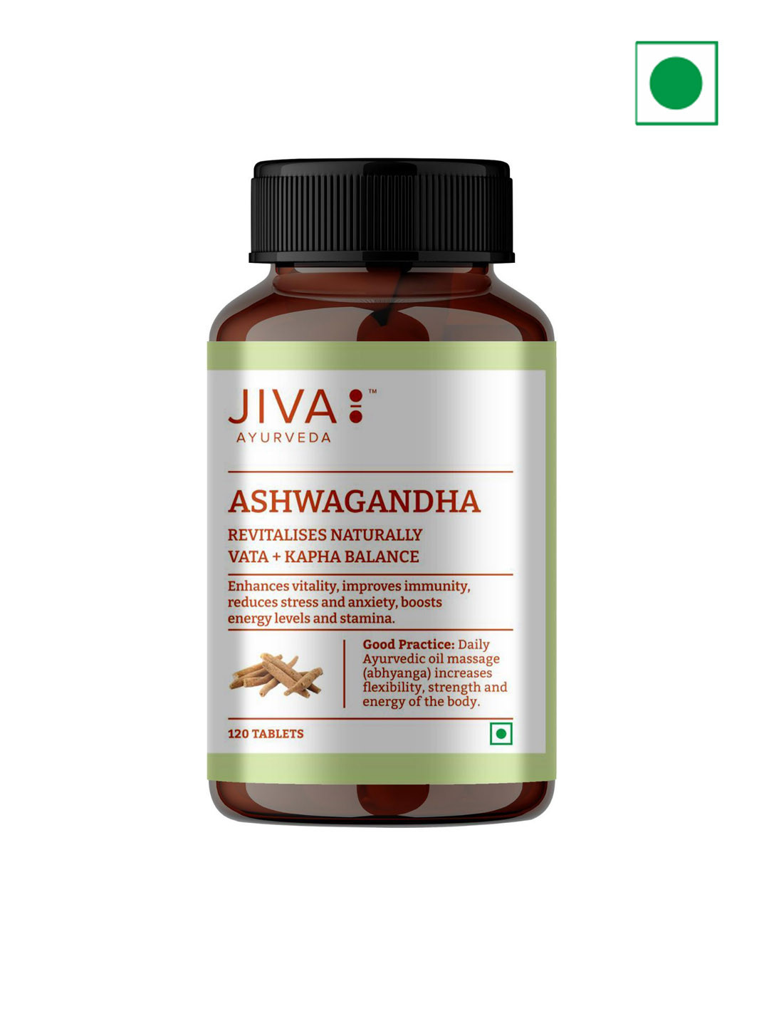 Jiva Ayurvedic Ashwagandha Tablets - 120 Tablets