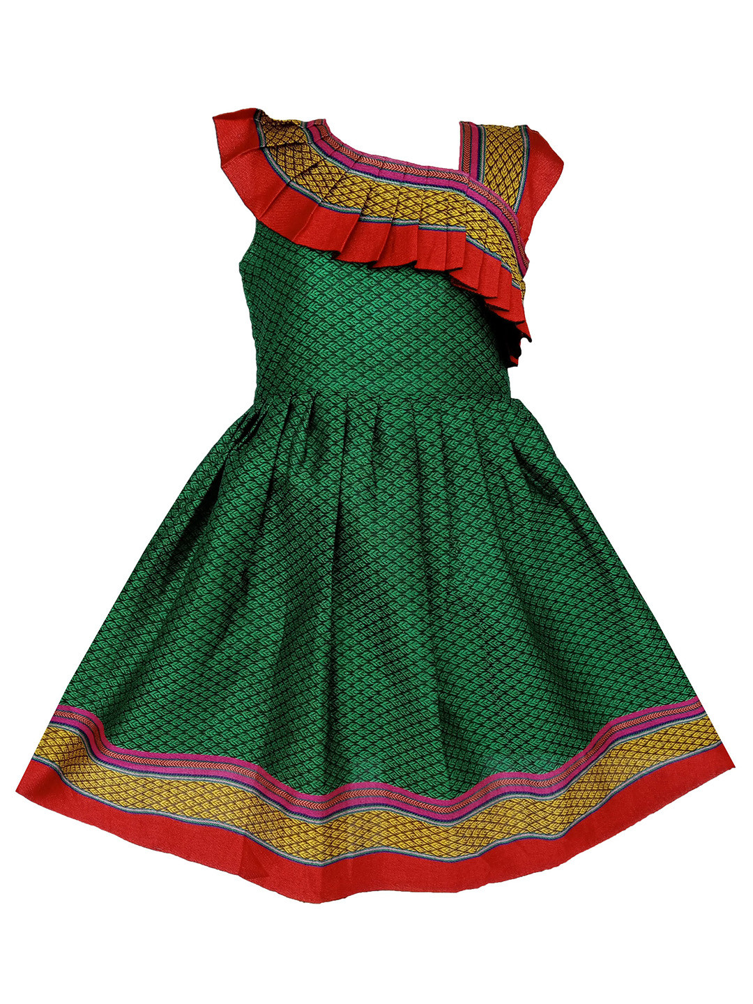 BAESD Girls Ruffle Design Fit & Flare Dress