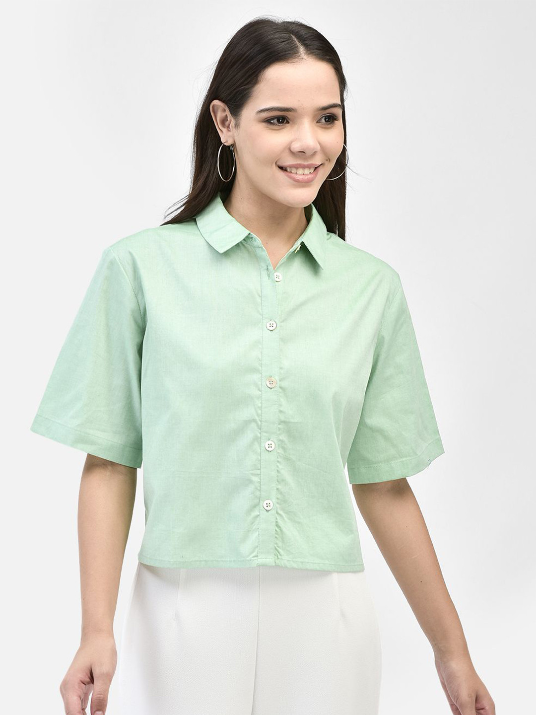FUTURO Women Shirt Collar Shirt Style Top