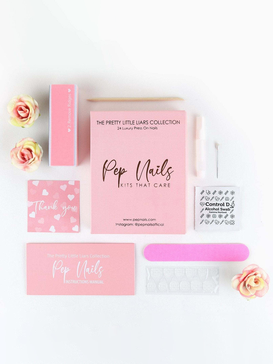 Pep Nails Set Of 24 Artificial Press On Nails