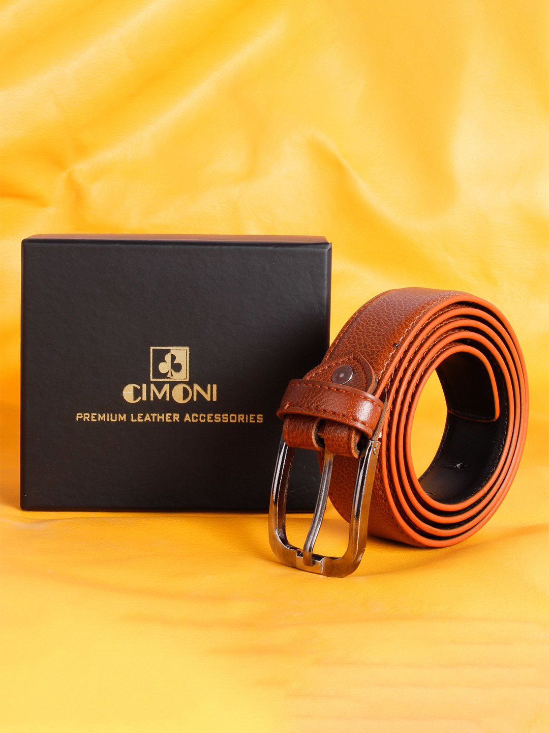 CIMONI Men Textured Tang Closure Casual Belt