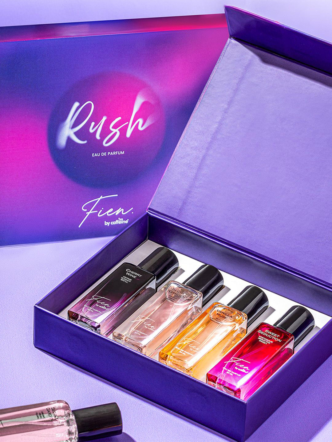 FIEN by mCaffeine Women Set Of 4 Rush Eau De Parfum - 20 ml Each