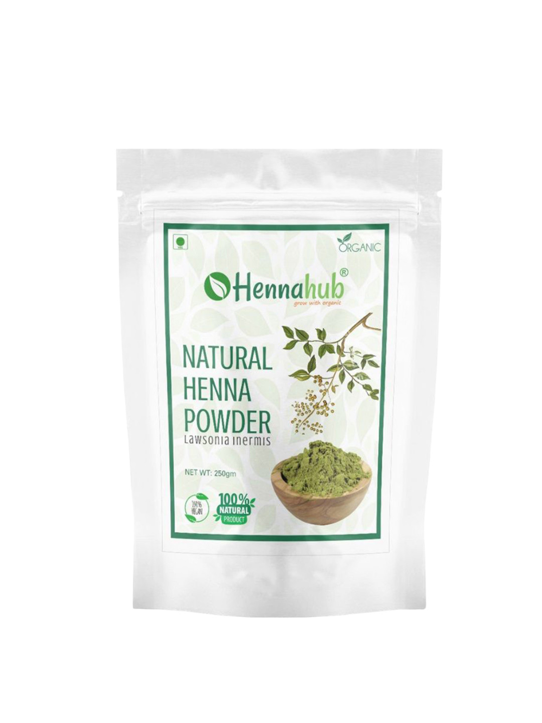 HENNAHUB Natural Henna Powder For Rich Vibrant Hair Color & Conditioning-200g