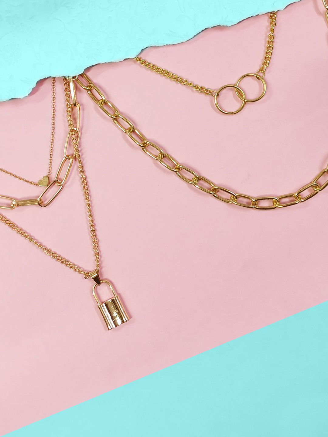 fabula Set Of 2 Multi-Strand Layered Minimal Charm Necklace