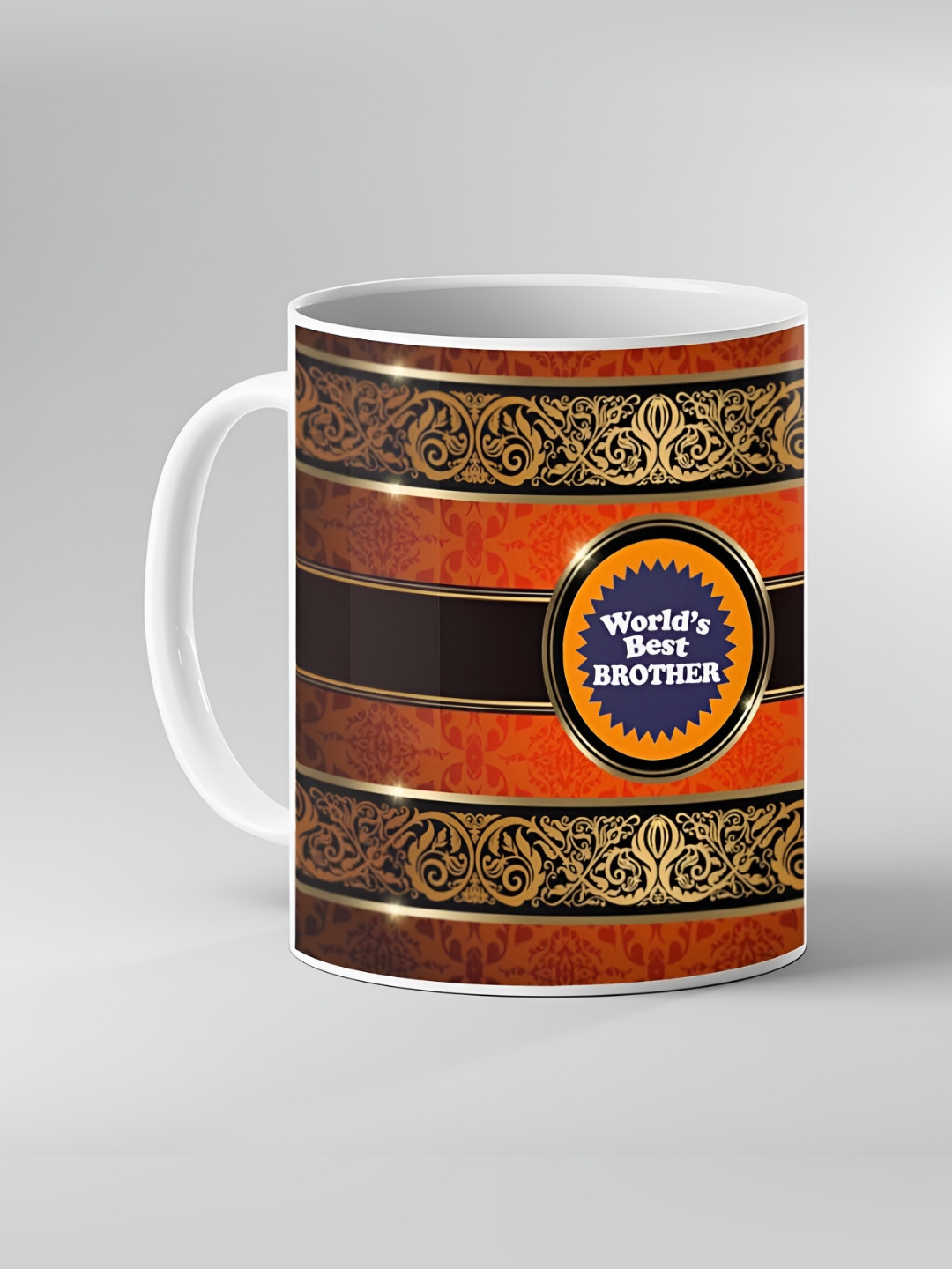 Keviv Multicoloured Text or Slogans Printed Ceramic Glossy Mugs 325 ml