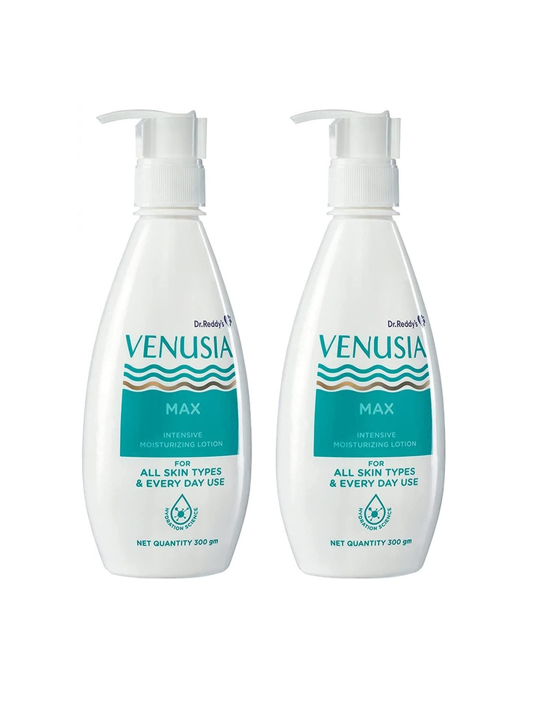 Venusia Set Of 2 Dr.Reddy's Max Intensive Moisturizing Lotion- 300 ml Each