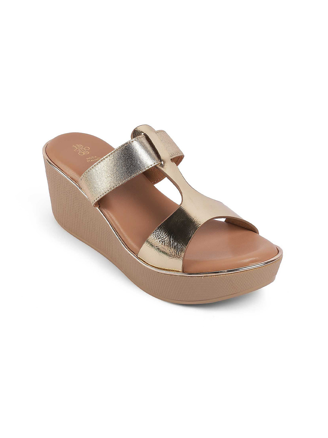 Tresmode Synthetic Leather Wedge Heel Sandals