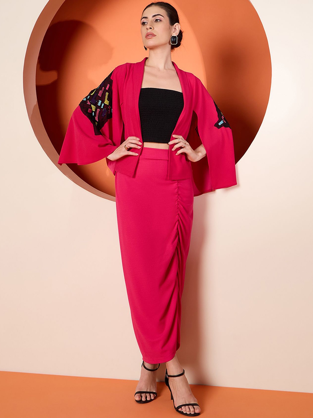 Antheaa Top & Skirt With Jacket - Co Ords for Women 31018619 | Myntra