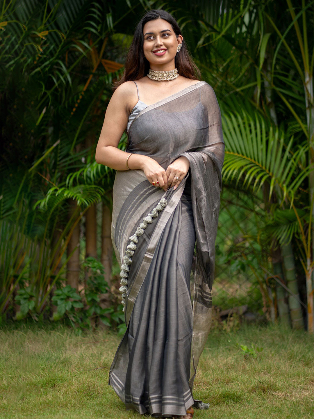 I LOVE SAREES Tissue Banarasi Saree