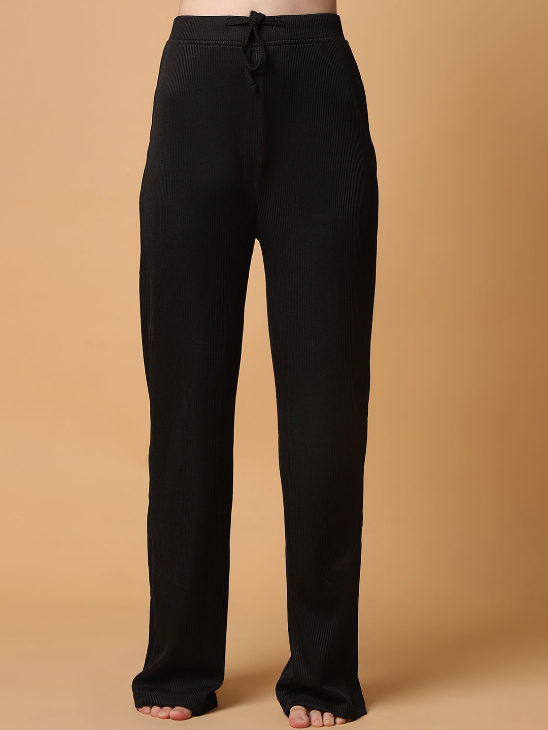 SAFFE Women Straight-Fit Lounge Solid Pants
