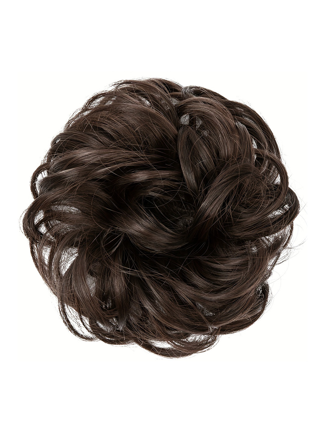 CHRONEX Wavy Curly Messy Bun-Natural Brown