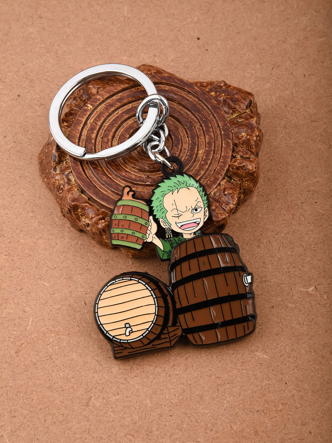 COMICSENSE Zoro Sake Lover Anime Textured Metal Key Chain
