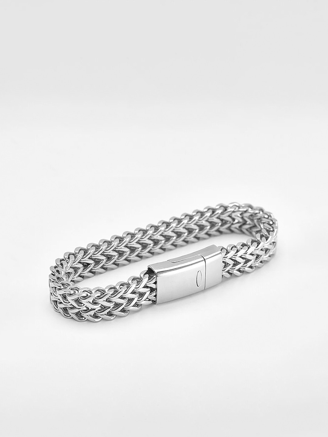 Lila Men Silver-Plated Link Bracelet