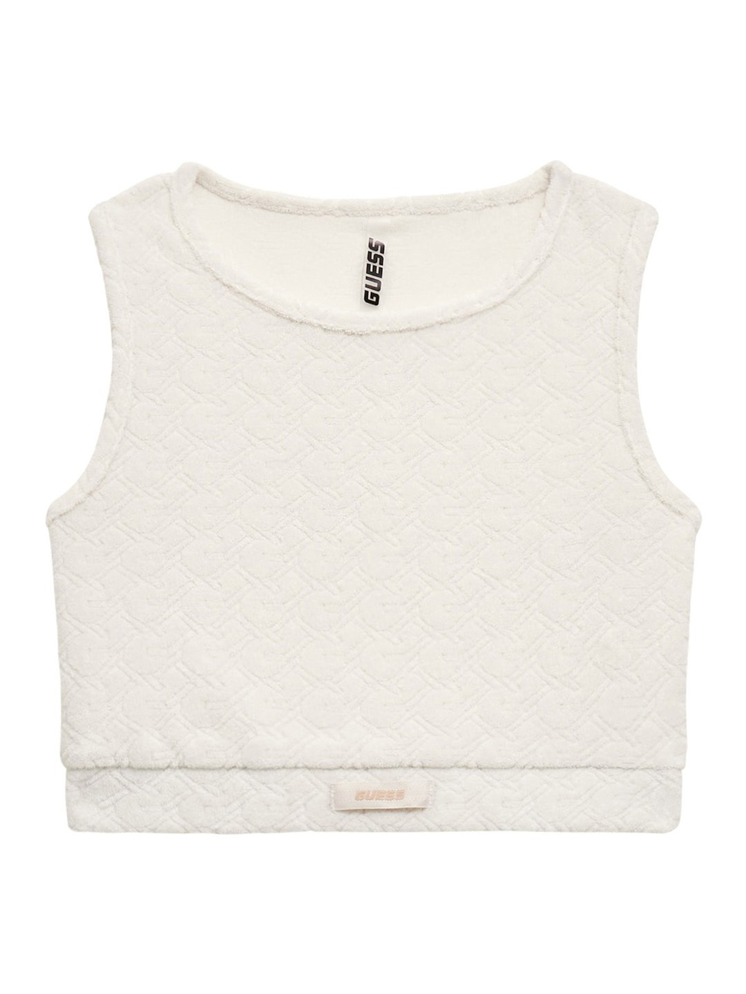 GUESS kids Girls Solid Round Neck Top