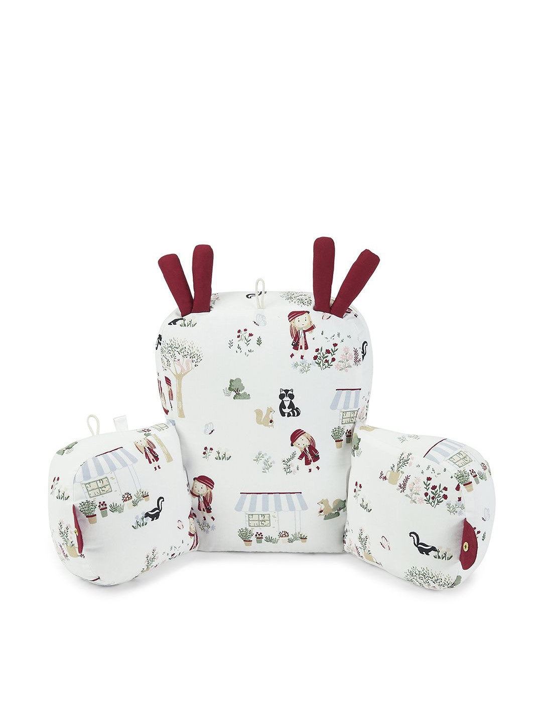 haus & kinder Infants Printed Pram Pillow Cum Baby Seat