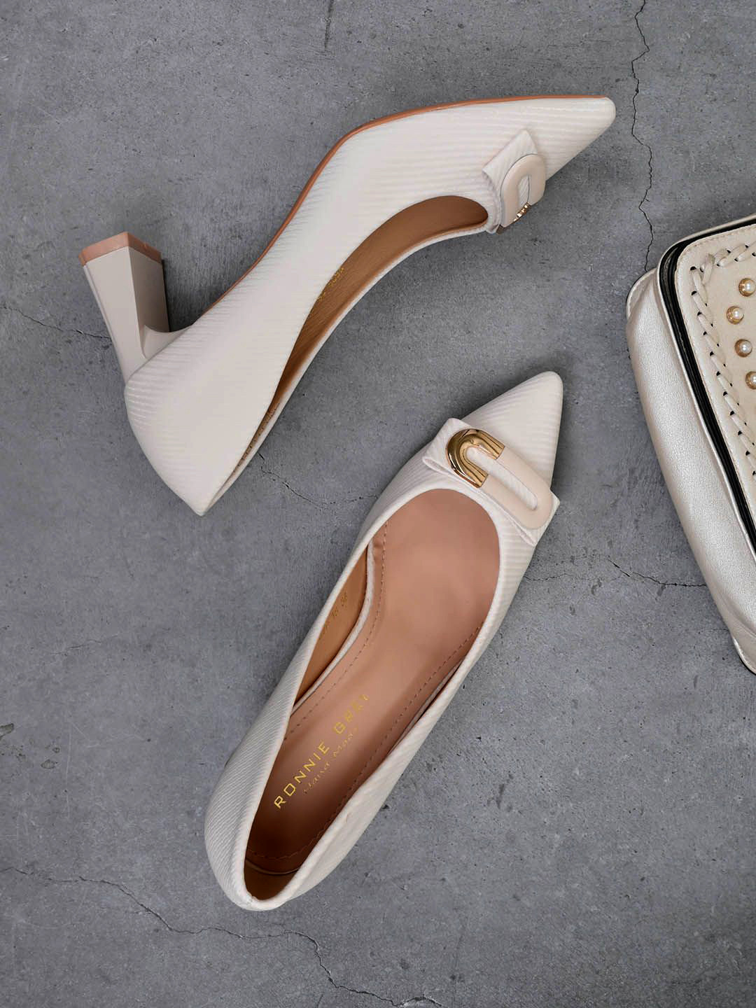 Ronnie Grey Women Western Embllished Block Heels Pumps