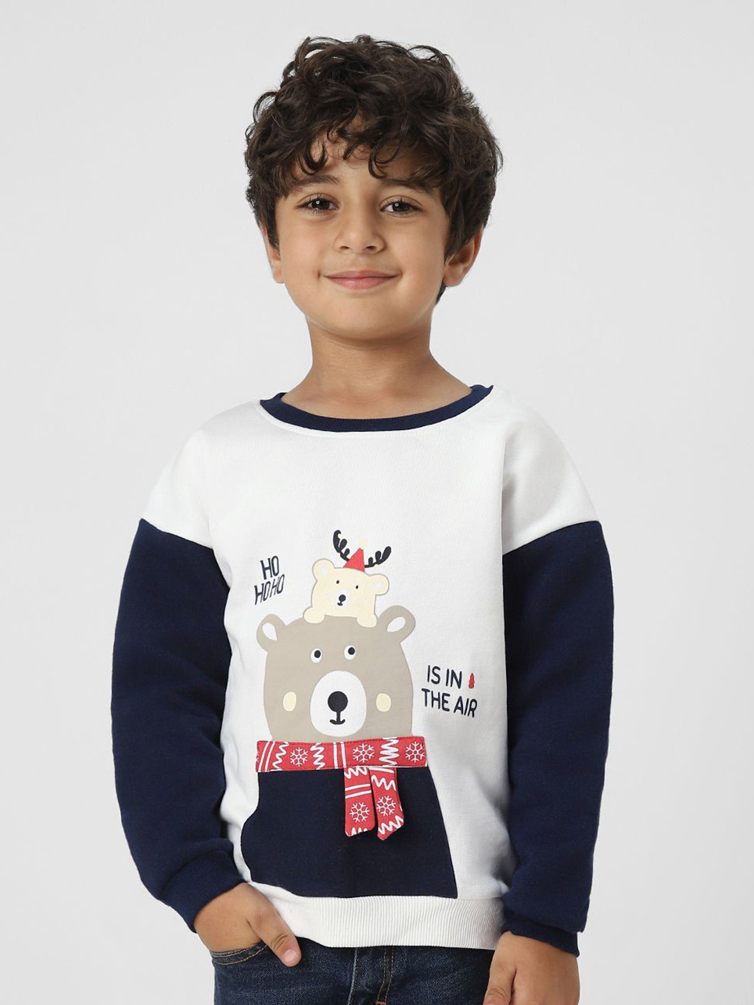 Nauti Nati Boys Holiday-Themed Fleeece Sweatshirt