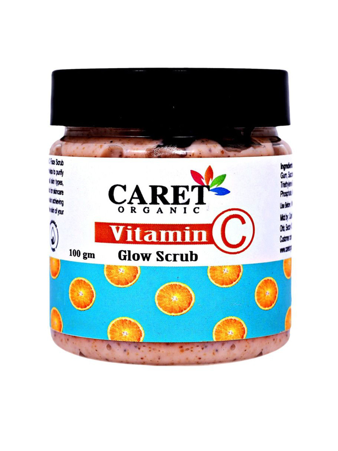 CARET ORGANIC Vitamin C Glow Scrub Deep Cleans Pores - 100 g