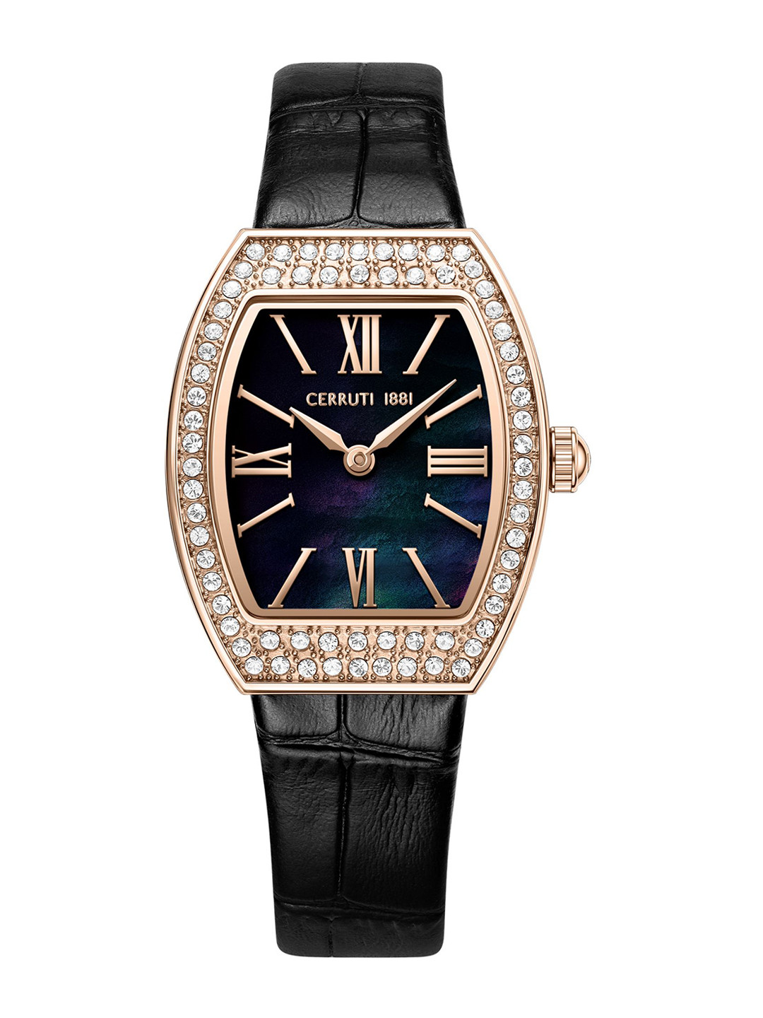 Cerruti 1881 Women Dial & Leather Textured Straps Analogue Watch CECIWLA0043402