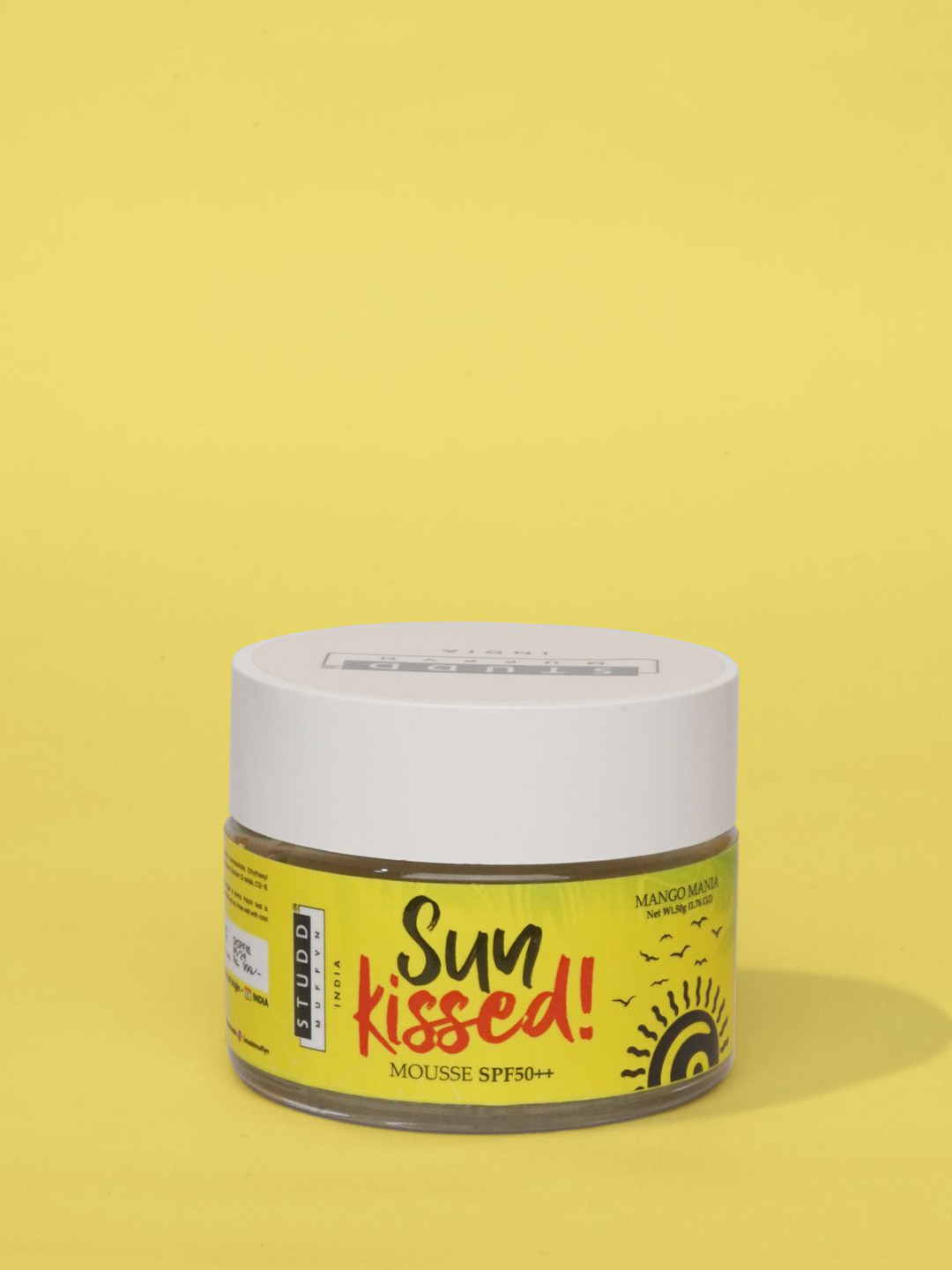 Studd Muffyn Sun Kissed Mousse SPF 50++ Mango Mania Sunscreen- 50 g