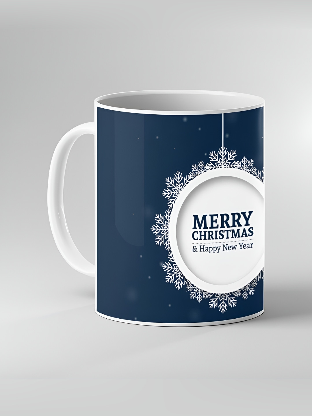 Keviv White & Teal Dishwasher and Microwave Safe Printed Ceramic Coffee Mug 325 ml