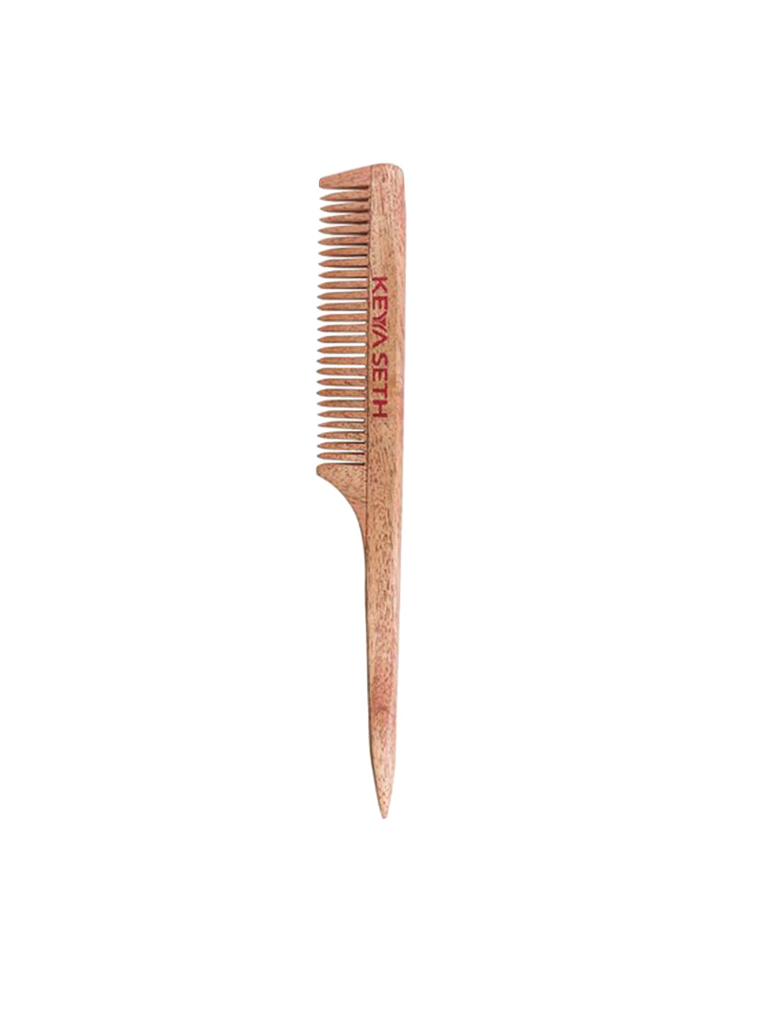 KEYA SETH AROMATHERAPY  Neem Wooden Tail Comb For Hair Growth