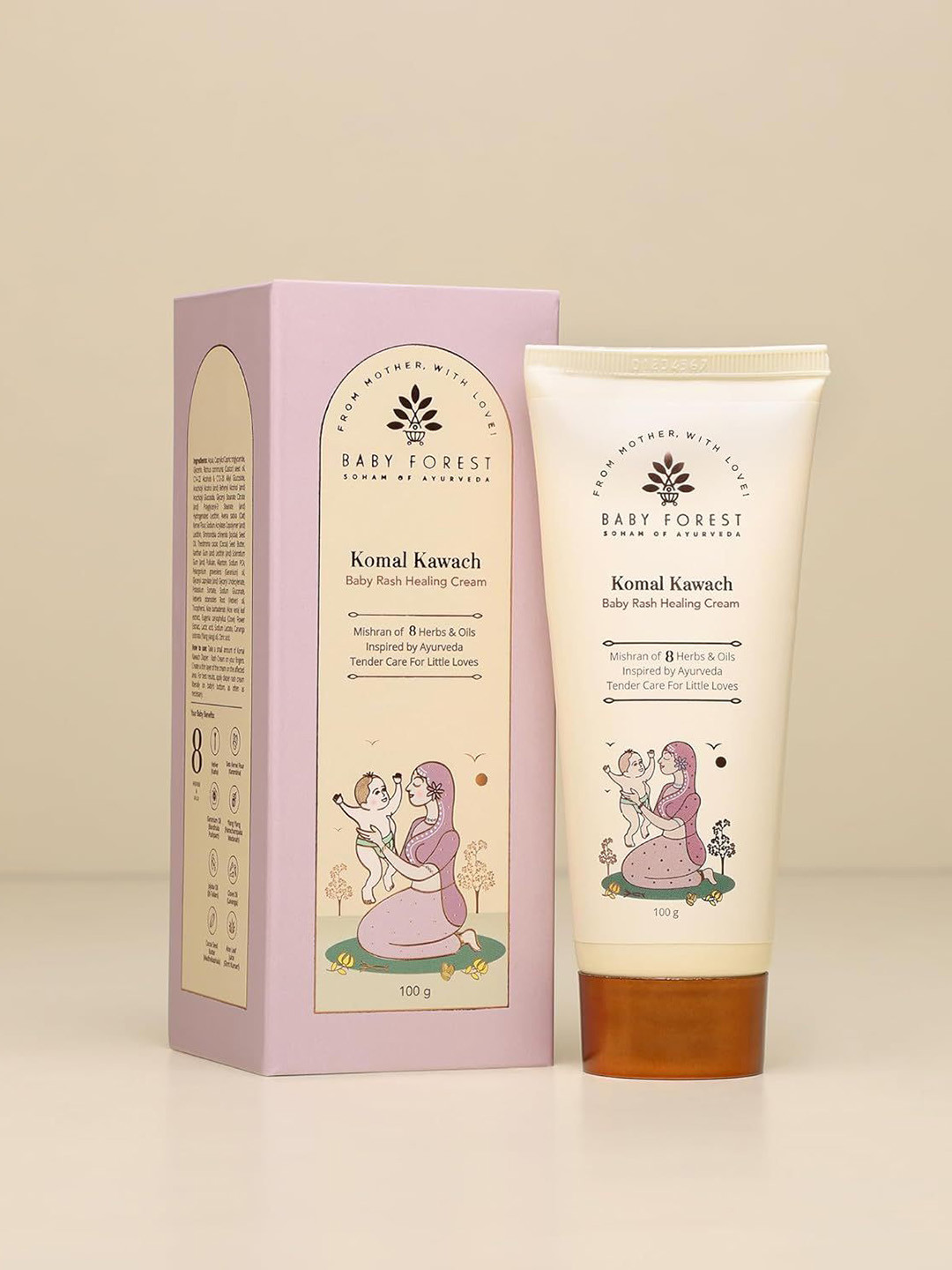 Baby Forest Komal Kawach Baby Rash Healing Cream - 100 g