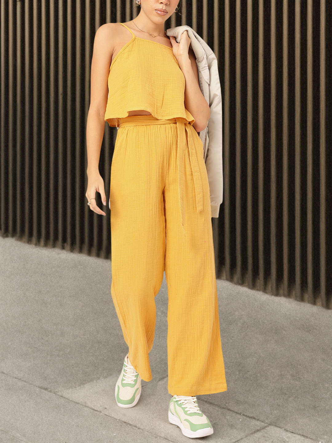 The Roadster Lifestyle Co. Sun-kissed Couture Pure Cotton Co-Ord Set