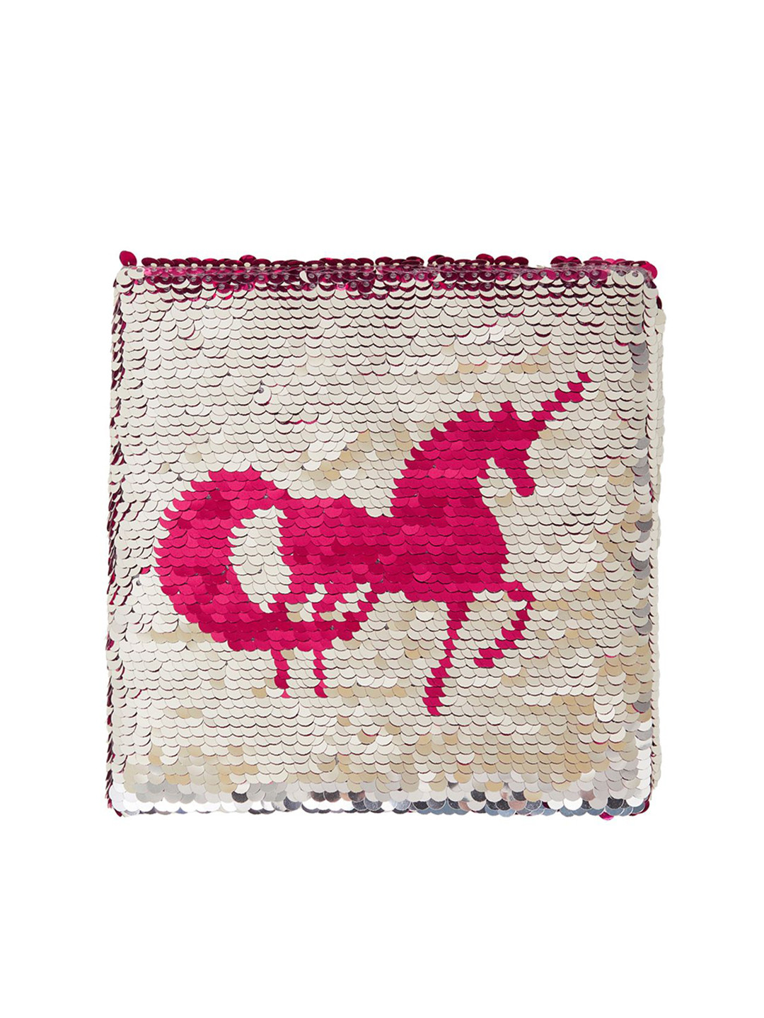 Accessorize Silver Toned & Red Self Design Notebook