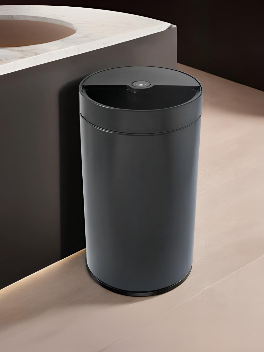 The Better Home Fumato Black Stainless Steel Sensor Dustbin With Lid 30 L
