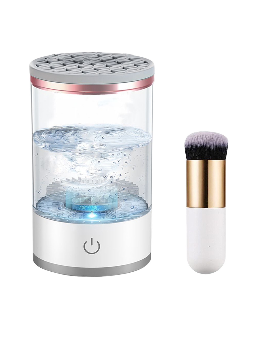 Gleva Set Of 2 2 In 1 Automatic Makeup Brush Cleaner