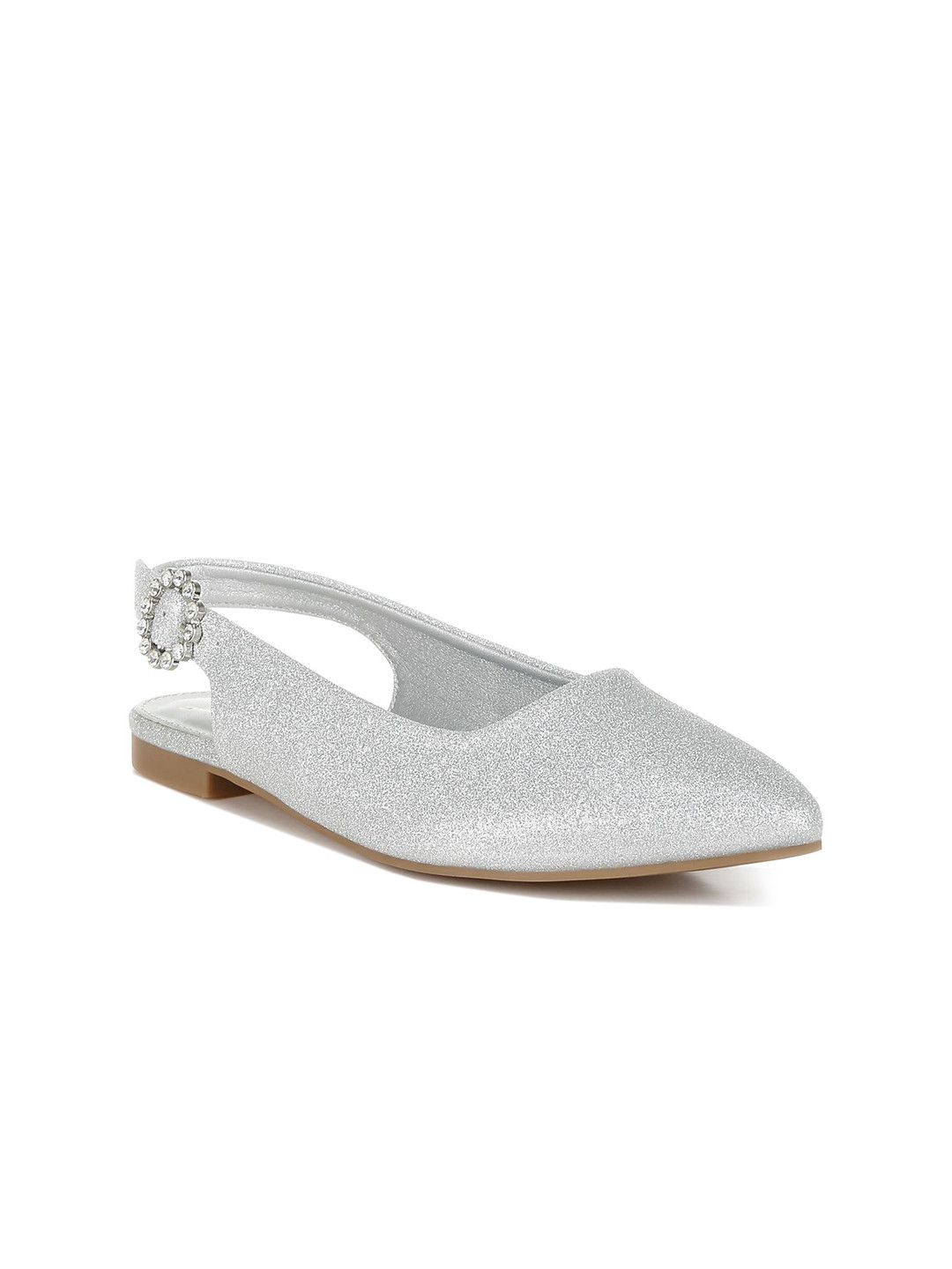 London Rag Women Buckled Embellished Ballerina Flats
